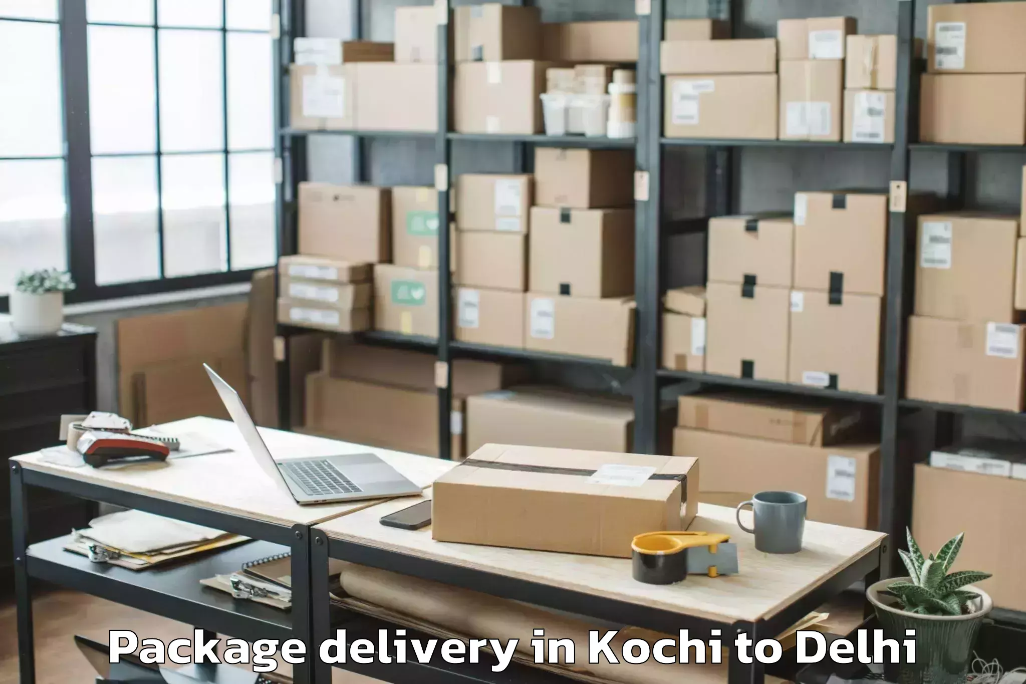 Hassle-Free Kochi to Ambience Mall Rohini Package Delivery